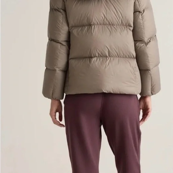 Quince Taupe Puffer Jacket - Picture 3 of 9